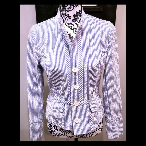 Seersucker blazer - Picture 1 of 4